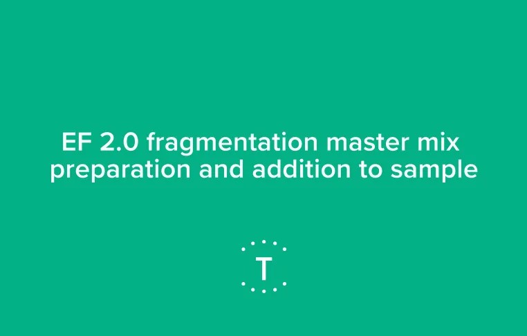 Troubleshooting with Twist: EF 2.0 fragmentation master mix preparation and addition to sample